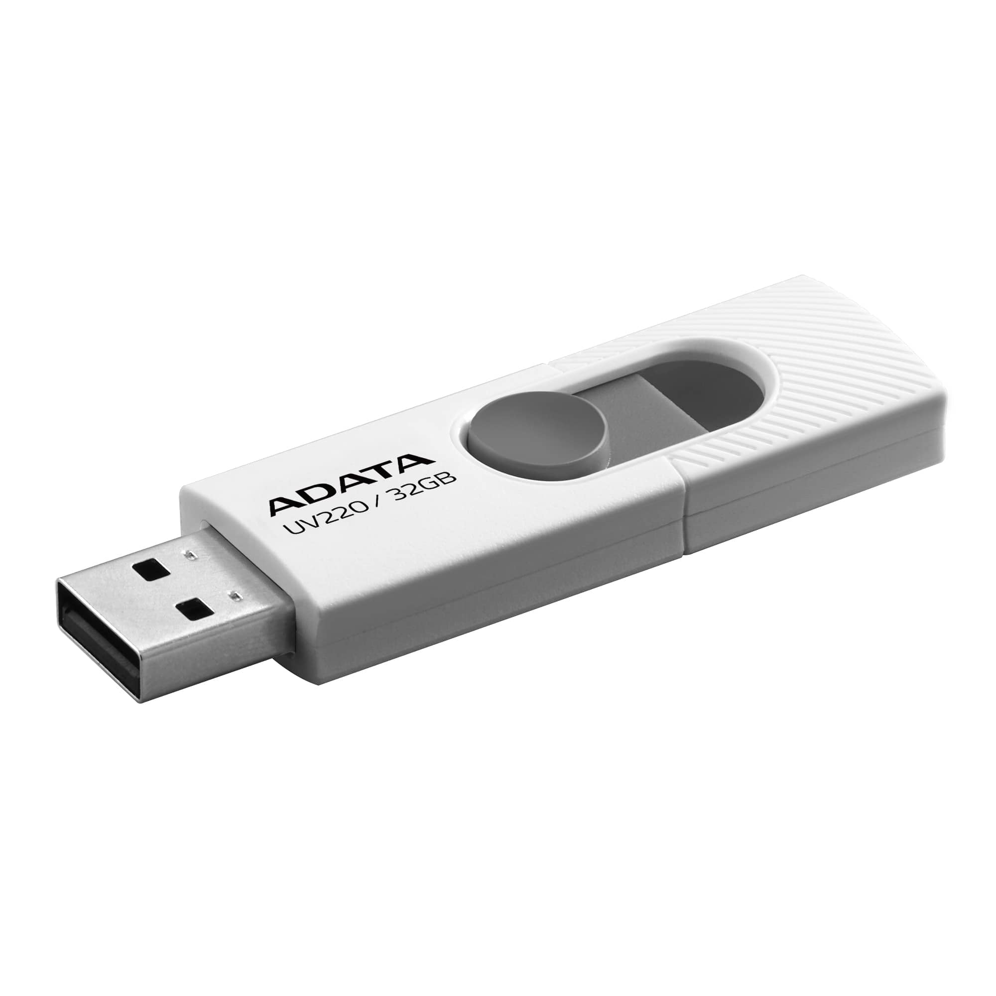 Memoria USB ADATA UV220 - Color blanco, 32 GB, USB 2.0 Memoria USB ADATA UV220 - Color blanco, 32 GB, USB 2.0